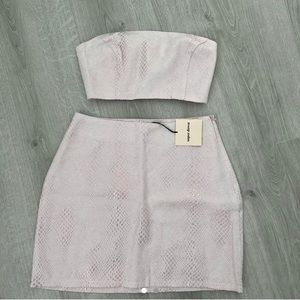 Super Down Pink Two Piece Set